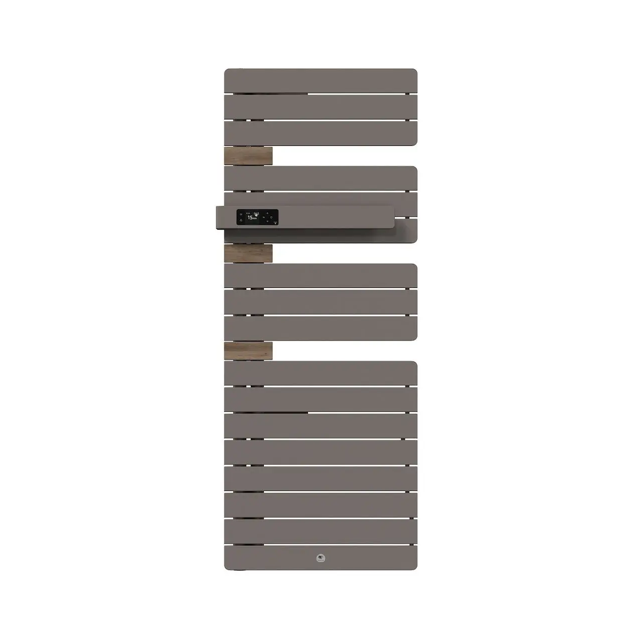 Radiateur électrique sèche-serviettes Allure 4 Classique Mât à gauche 750W Gris roche/Chêne - THERMOR - 483269