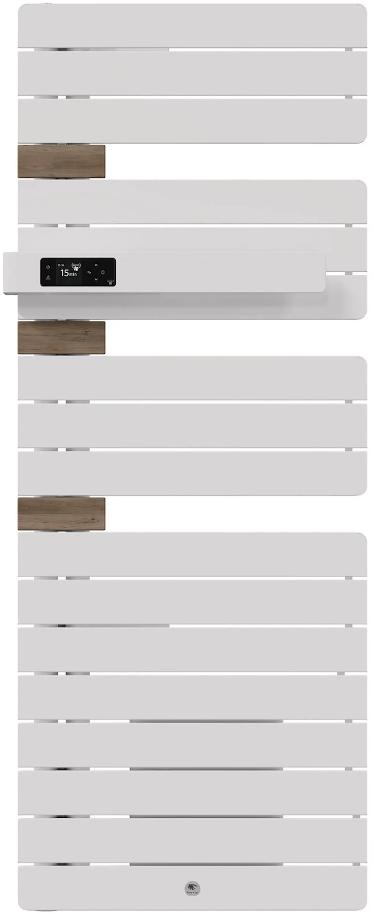 Radiateur électrique sèche-serviettes Allure 4 Classique Mât à gauche 1750W Blanc Mat/Chêne - THERMOR - 483275