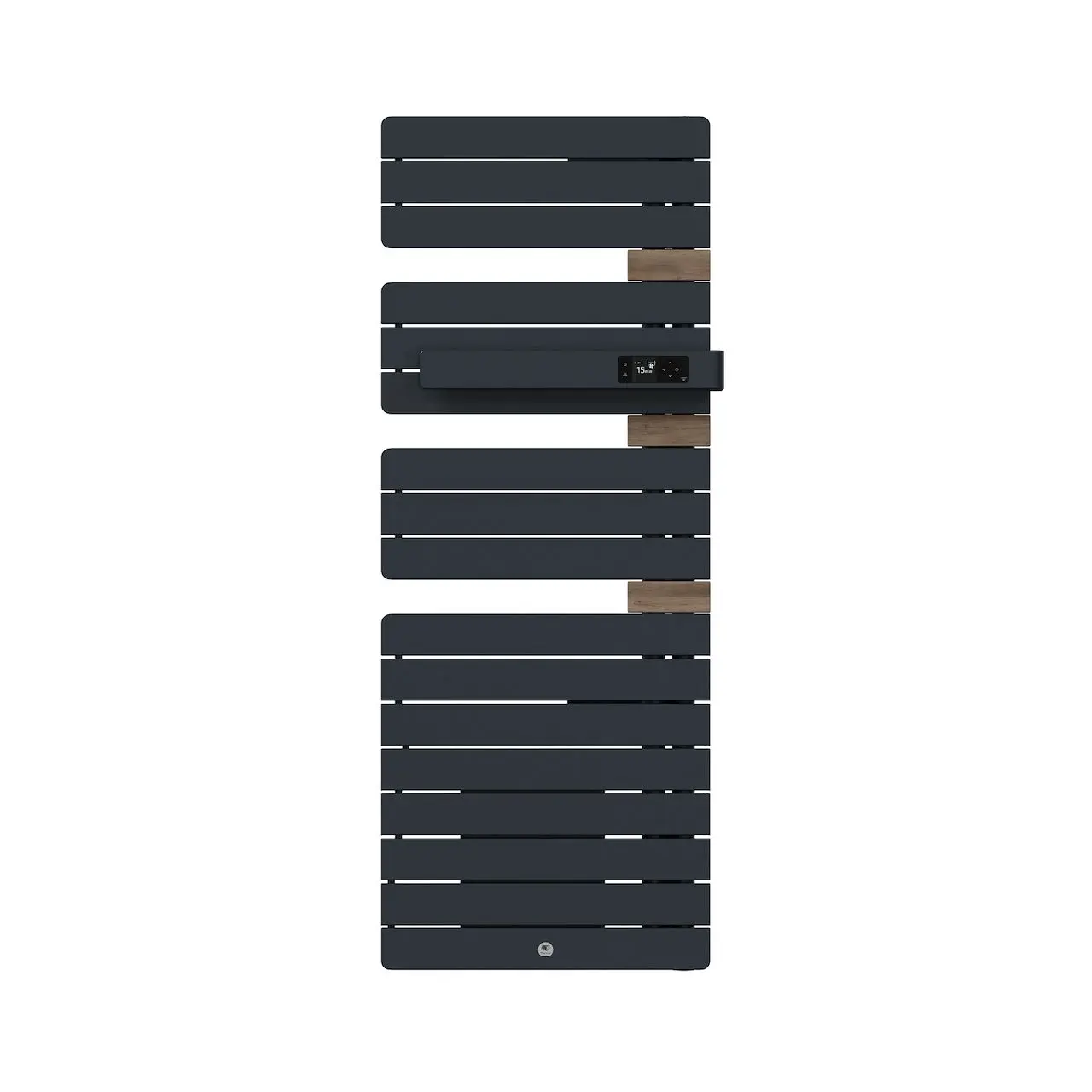 Radiateur électrique sèche-serviettes Allure 4 Classique Mât à droite 1750W Gris ardoise/Chêne - THERMOR - 483282
