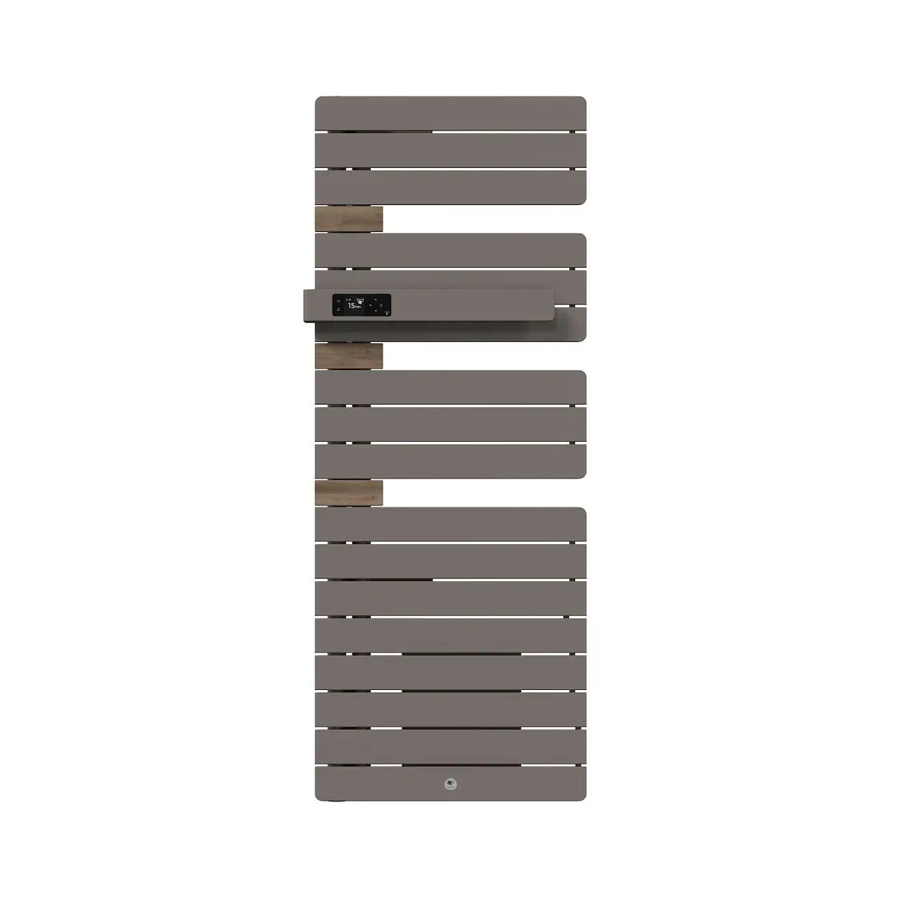 Radiateur électrique sèche-serviettes Allure 4 Classique Mât à gauche 1750W Gris roche/Chêne - THERMOR - 483285