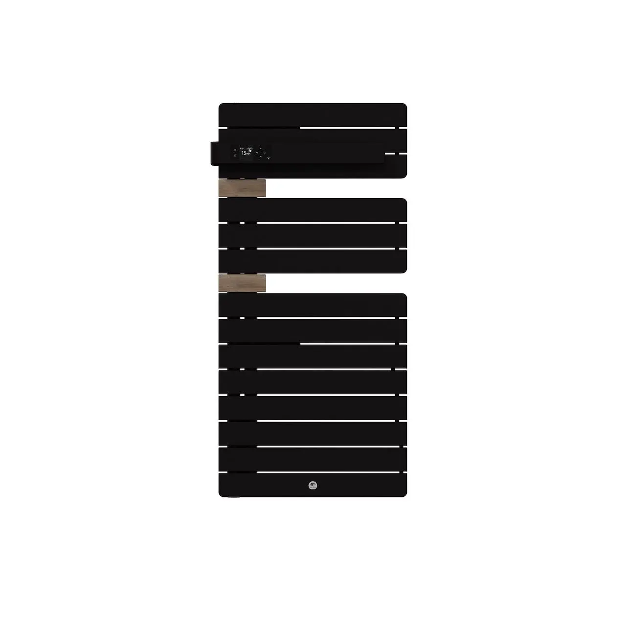 Radiateur électrique sèche-serviettes Allure 4 Classique Mât à gauche 500W Noir carbone/Chêne - THERMOR - 483305