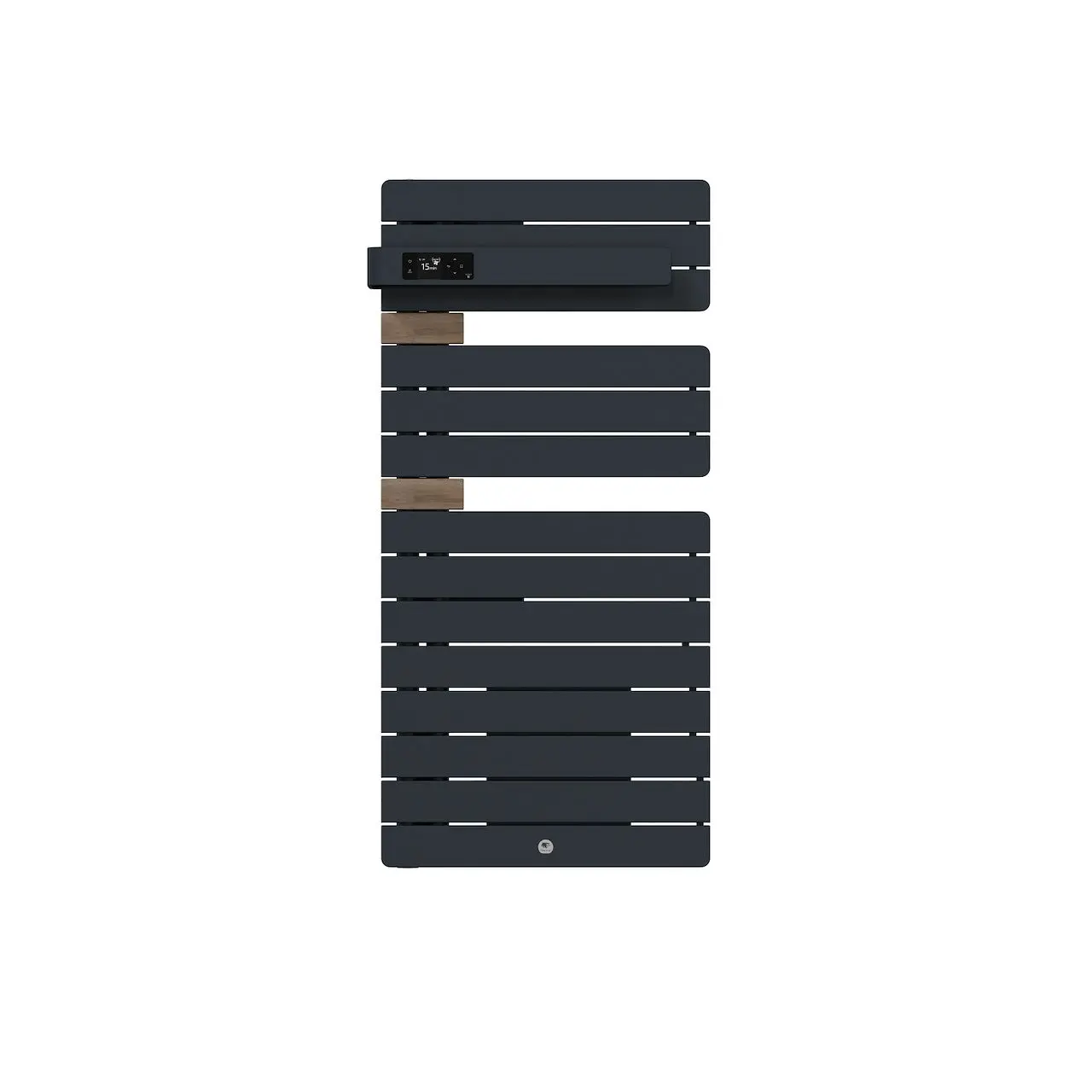 Radiateur électrique sèche-serviettes Allure 4 Classique Mât à gauche 1500W Gris ardoise/Chêne - THERMOR - 483326