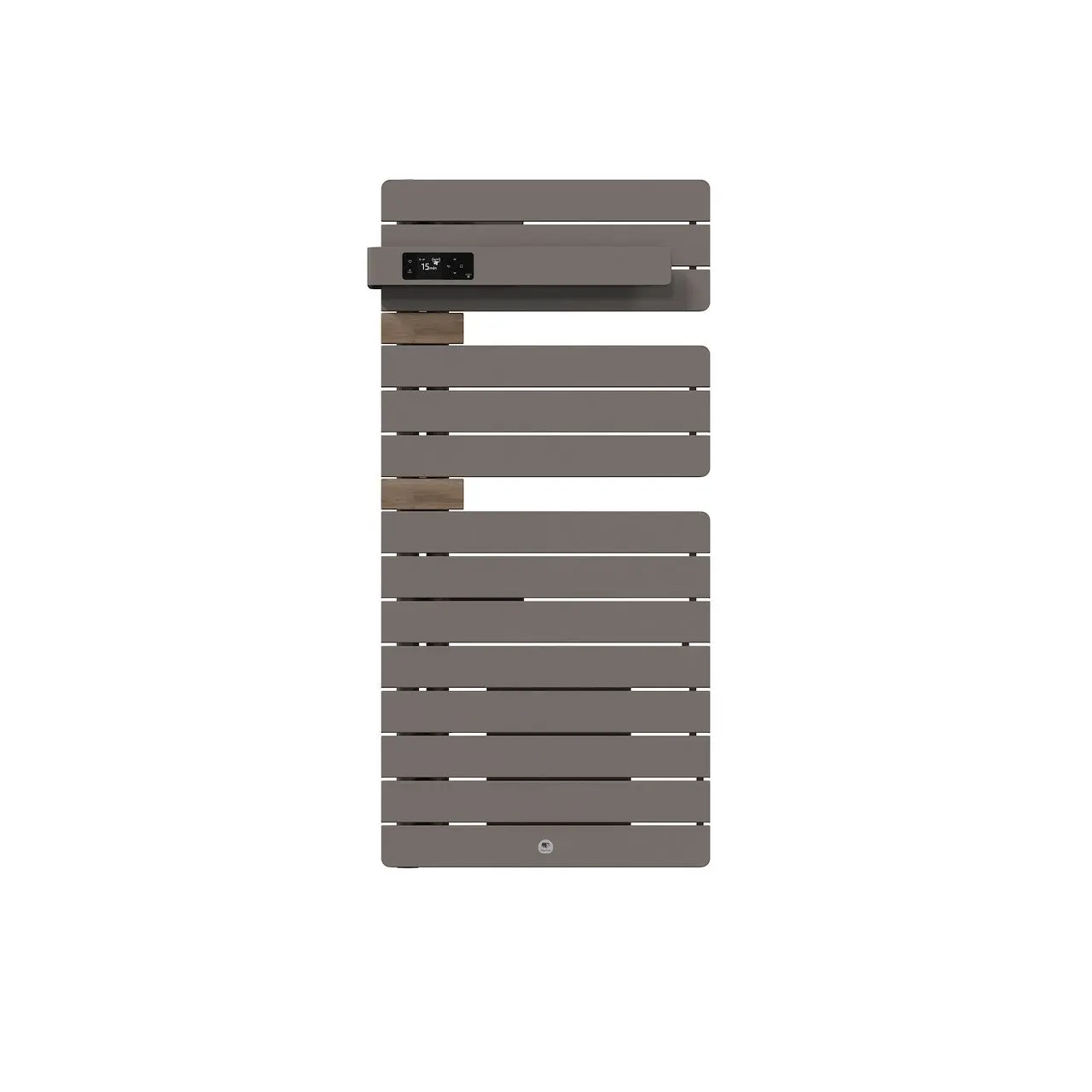 Radiateur électrique sèche-serviettes Allure 4 Classique Mât à gauche 1500W Gris roche/Chêne - THERMOR - 483330