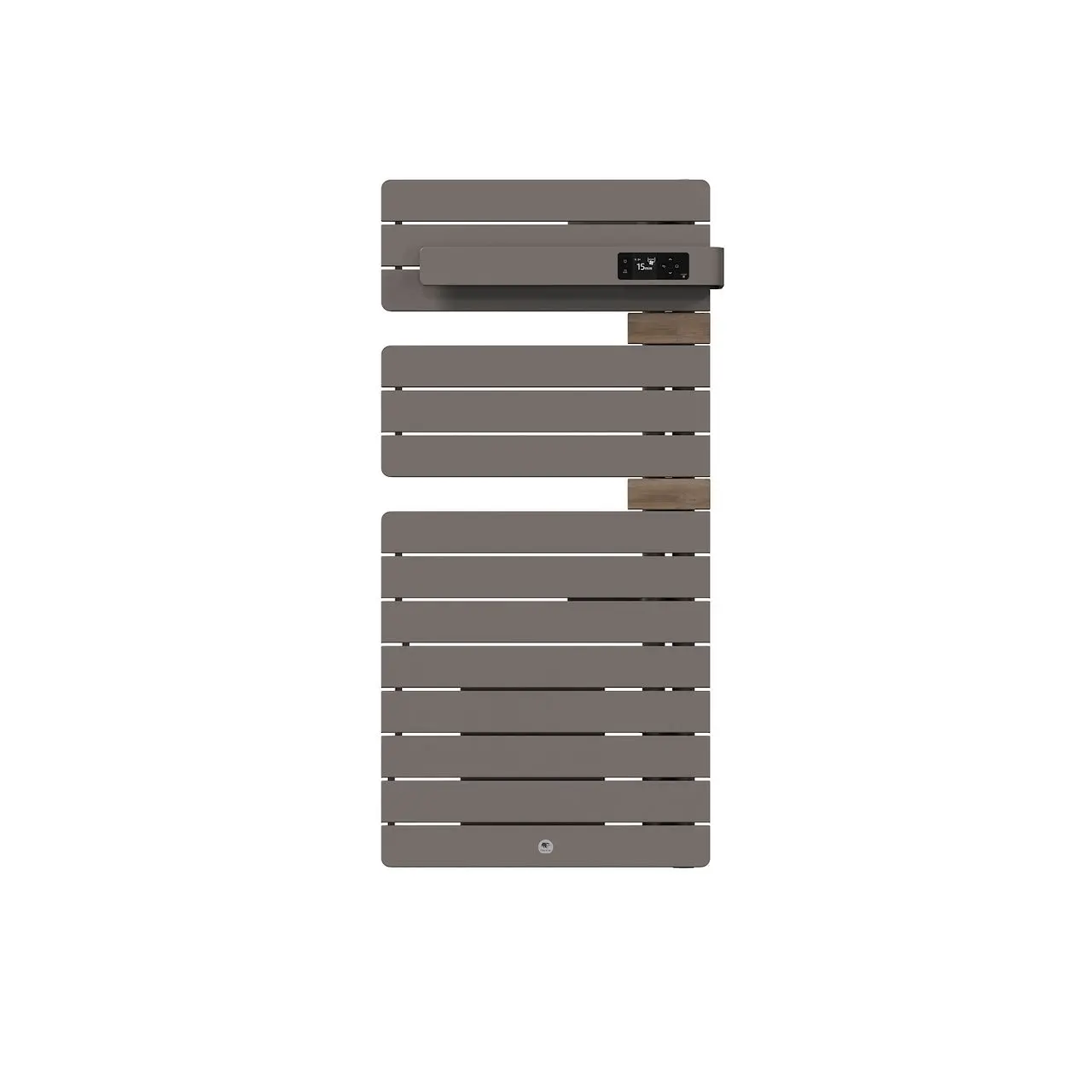 Radiateur électrique sèche-serviettes Allure 4 Classique Mât à droite 1500W Gris roche/Chêne - THERMOR - 483331