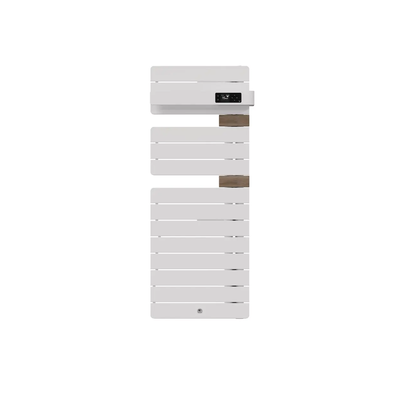 Radiateur électrique sèche-serviettes Allure 4 Classique Mât à droite étroit 500W Blanc Mat/Chêne - THERMOR - 483361