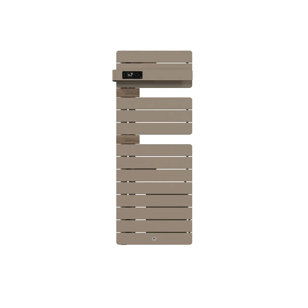 Radiateur électrique sèche-serviettes Allure 4 Classique Mât à gauche étroit 1500W Brun sable/Chêne - THERMOR - 483378