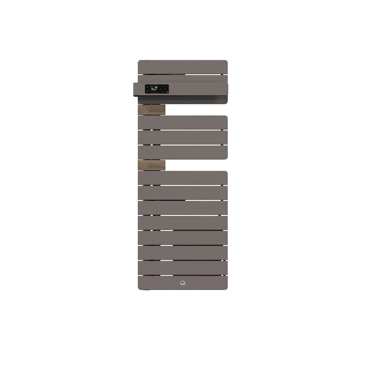 Radiateur électrique sèche-serviettes Allure 4 Classique Mât à gauche étroit 1500W Gris roche/Chêne - THERMOR - 483386