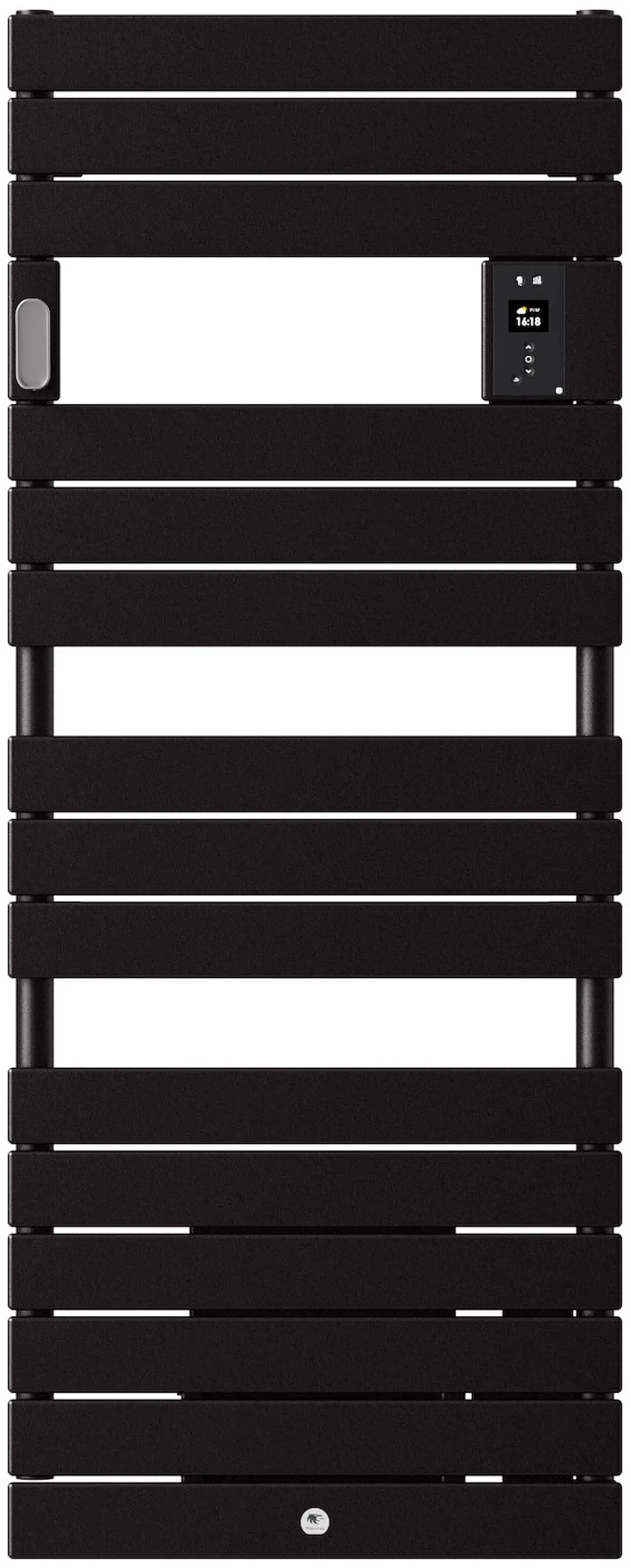 Radiateur sèche-serviettes Riviera 2 avec soufflerie, Noir carbone, 1750 W, Standard - THERMOR - 498618