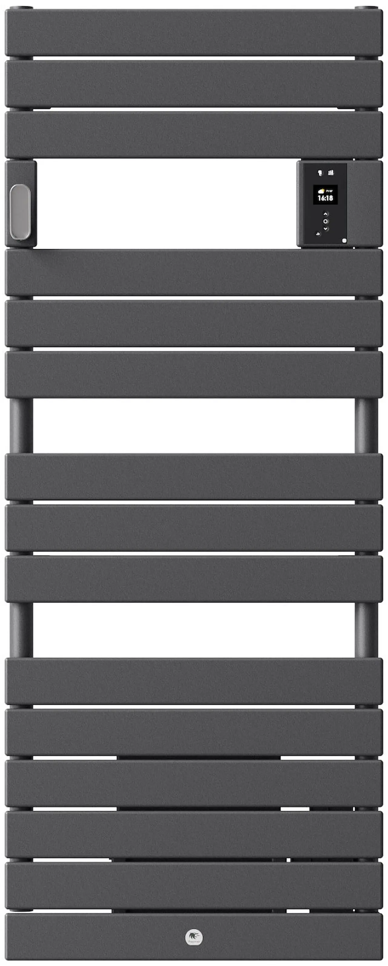 Radiateur sèche-serviettes Riviera 2 avec soufflerie, Gris menhir, 2000 W, Standard - THERMOR - 498621