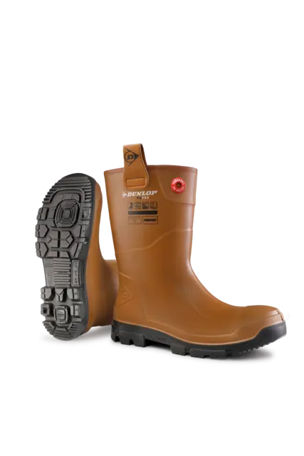 Botte sécurité DUNLOP Purofort RigPRO full safety - marron - S5 - LJ2HR42.