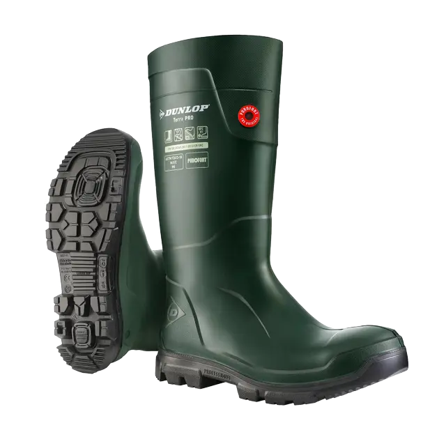 Botte sécurité DUNLOP Purofort TerraPRO Full Safety - vert/noir - S5 - T.48 - LJ2KL02.FR.48