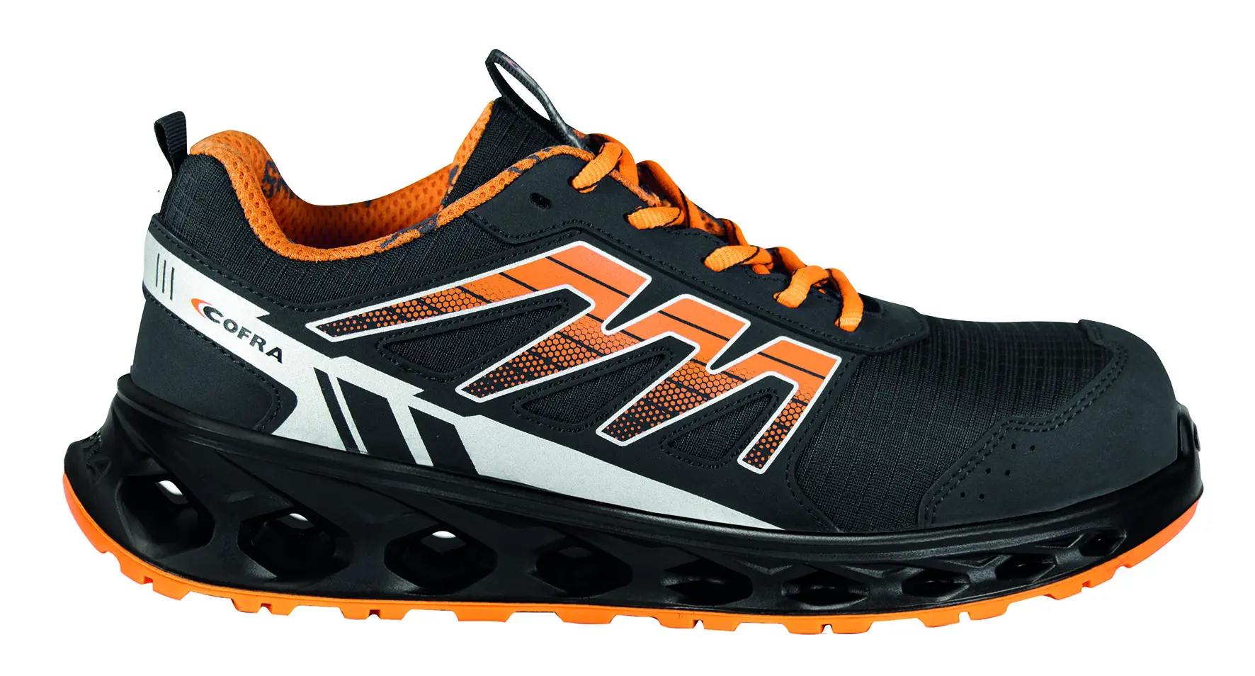 Chaussure basse footing orange/Noir - COFRA - NG080