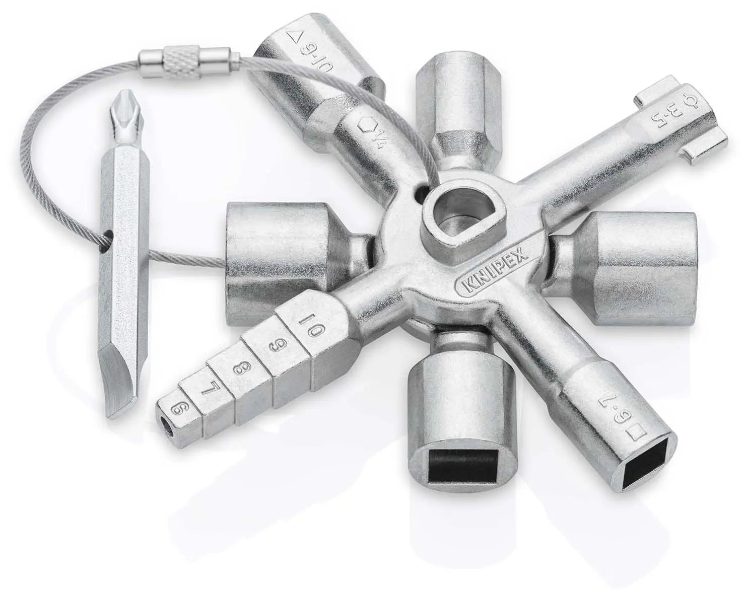 Clé multi-usage TWINKEY - KNIPEX - 10 empreintes - 001101