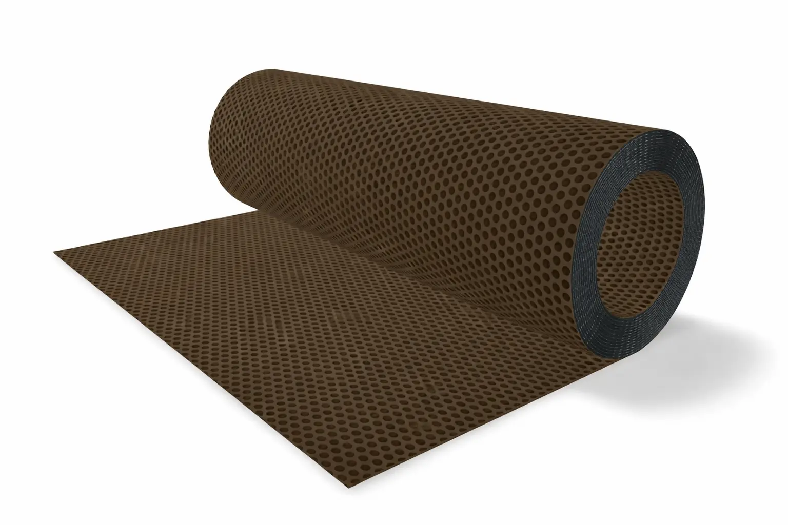 Bobineau plaque aluminium perforée - 0,7 mm x 1000 mm x 21 ml - 24 kg le rouleau - Brun/anthracite - PREFA - 507202