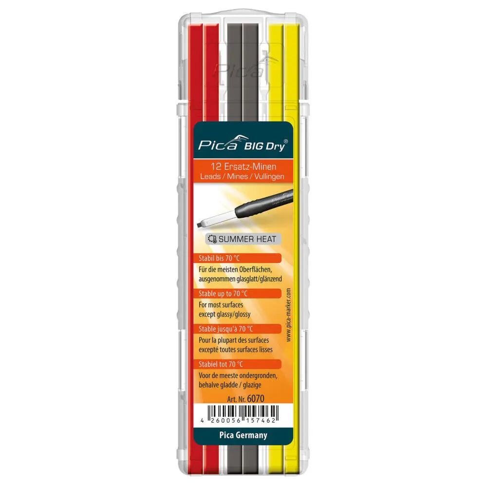 Lot de 12 mines big dry été - PICA - 6070