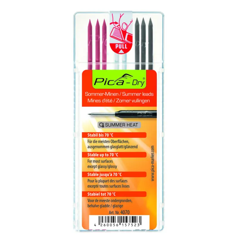 Lot de 8 mines big dry été - PICA - 4070