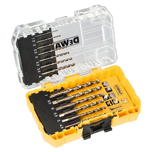Coffret plastique de 13 forets métal Extreme cobalt HSS-CO - Ø 1,5 à 7 mm - DEWALT - DT4968-QZ