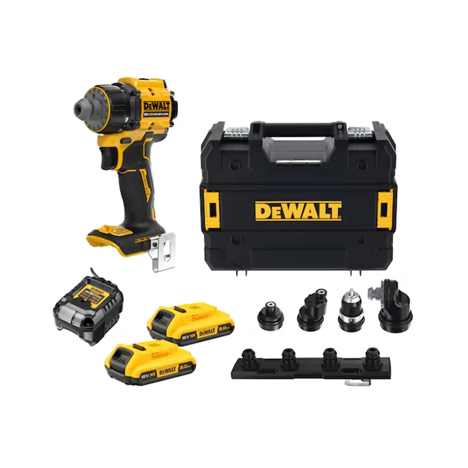 Perceuse visseuse à têtes multiples xr 18V 2ah li-ion brushless - DEWALT - DCD803D2T-QW