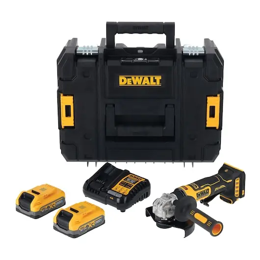 Meuleuse compacte 125 mm XR 18V 3,5 Ah Li-Ion Brushless powerstack - DEWALT - DCG404S2T-QW