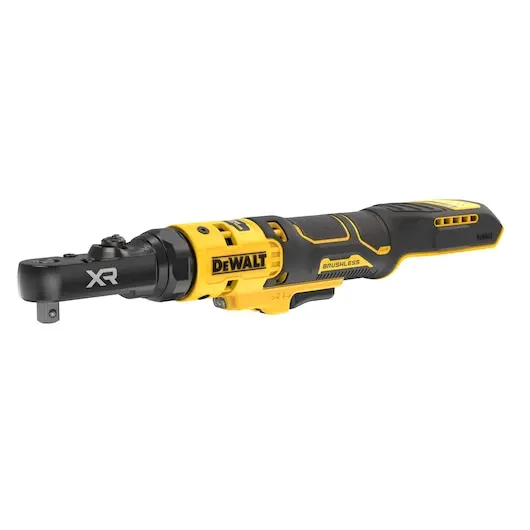 Clé à cliquet xr 18V brushless - têtes interchangeables étanches 1/4 et 3/8 - sans batterie ni chargeur - DEWALT - DCF520N-XJ