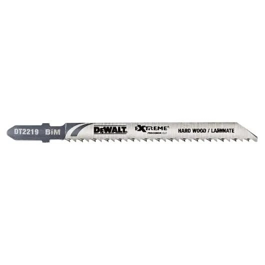 Lame de scie sauteuse XPC à denture inversée BiM profondeur de coupe inférieur à 40 mm attache en T - DEWALT - DT2219-QZ