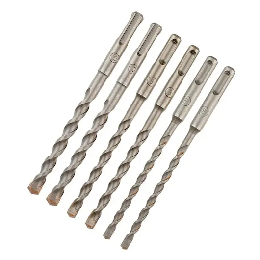 Pack de 6 forets SDS-Plus diam : 6 mm (x2), 8 mm (x2),  10 mm (x2) - DEWALT - DT60302-QZ