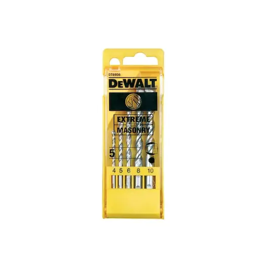 Coffret de 5 forêts béton extrême diam : 4.5.6.8.10mm - DEWALT - DT6956-QZ