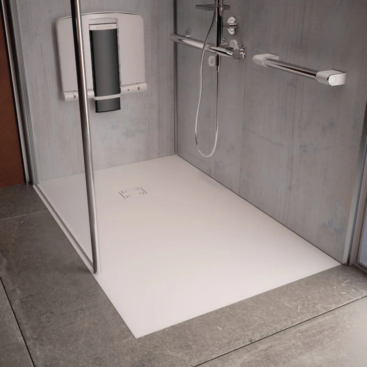 Receveur Onyx Exclusif Blanc - AKW - 12831