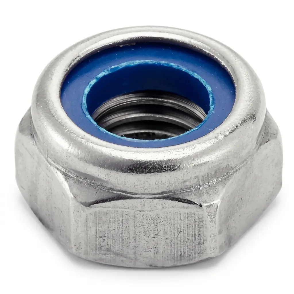 Écrous hexagonaux indesserables avec bague nylon Inox A2 - M 10 - BTE 100 - ACTON - 6260210