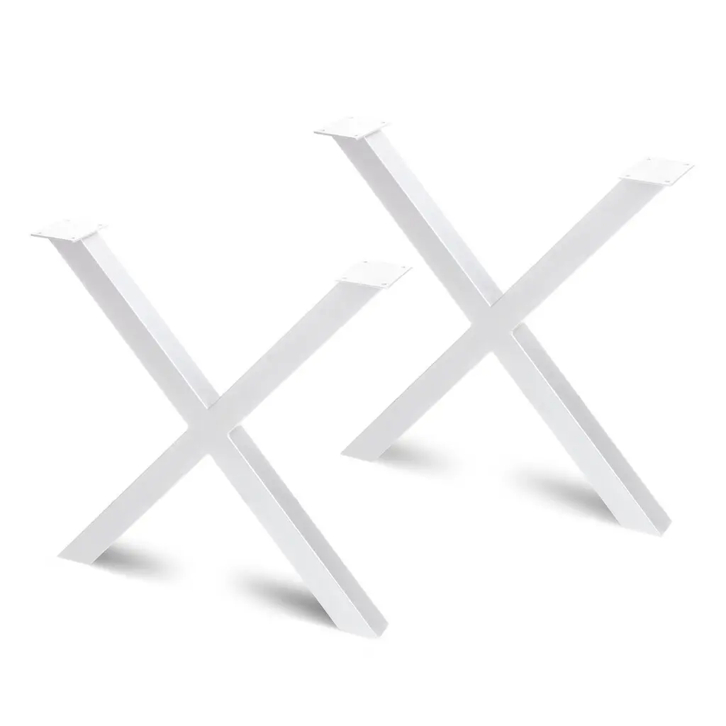 Lot 2 pieds de table cross 695x695 - EMUCA - 2040212