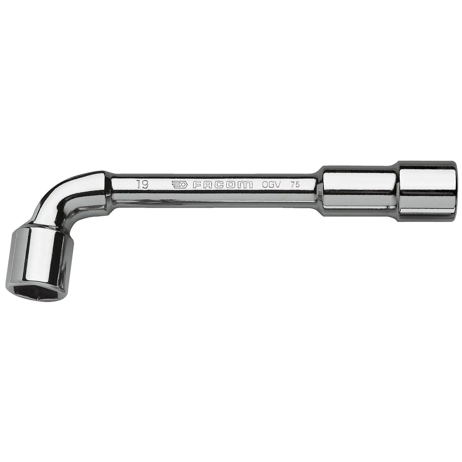 Clés à pipe débouchées forgées 6 pans métriques - FACOM - 75.7