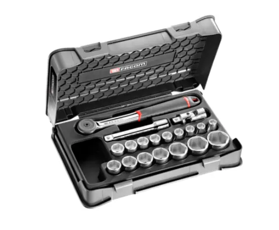 Coffret cliquet + douilles 1/2" - FACOM - S.161-2P6PB