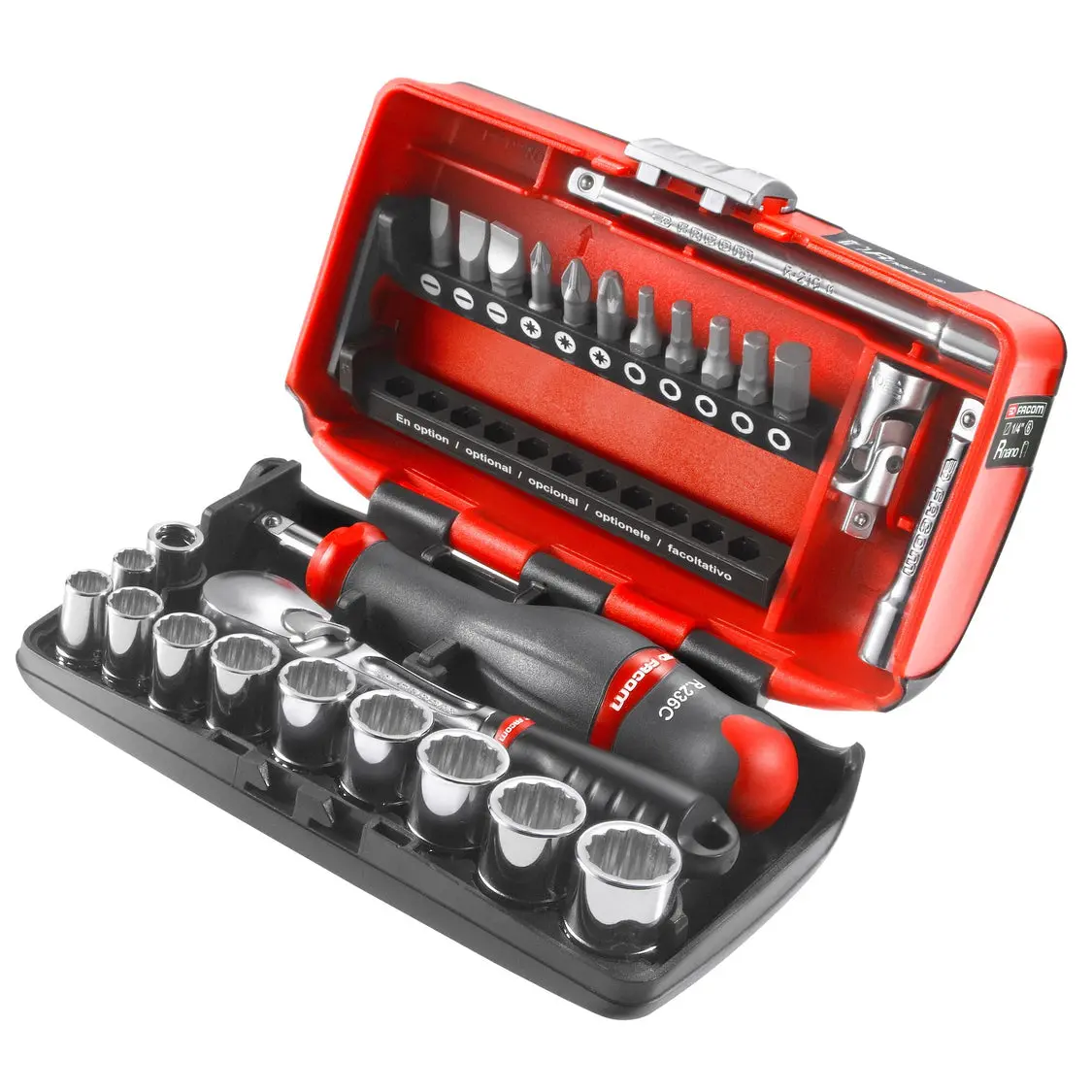 Coffret douilles 12 pans métriques 1/4'' - 27 pièces - FACOM - RL.NANO112