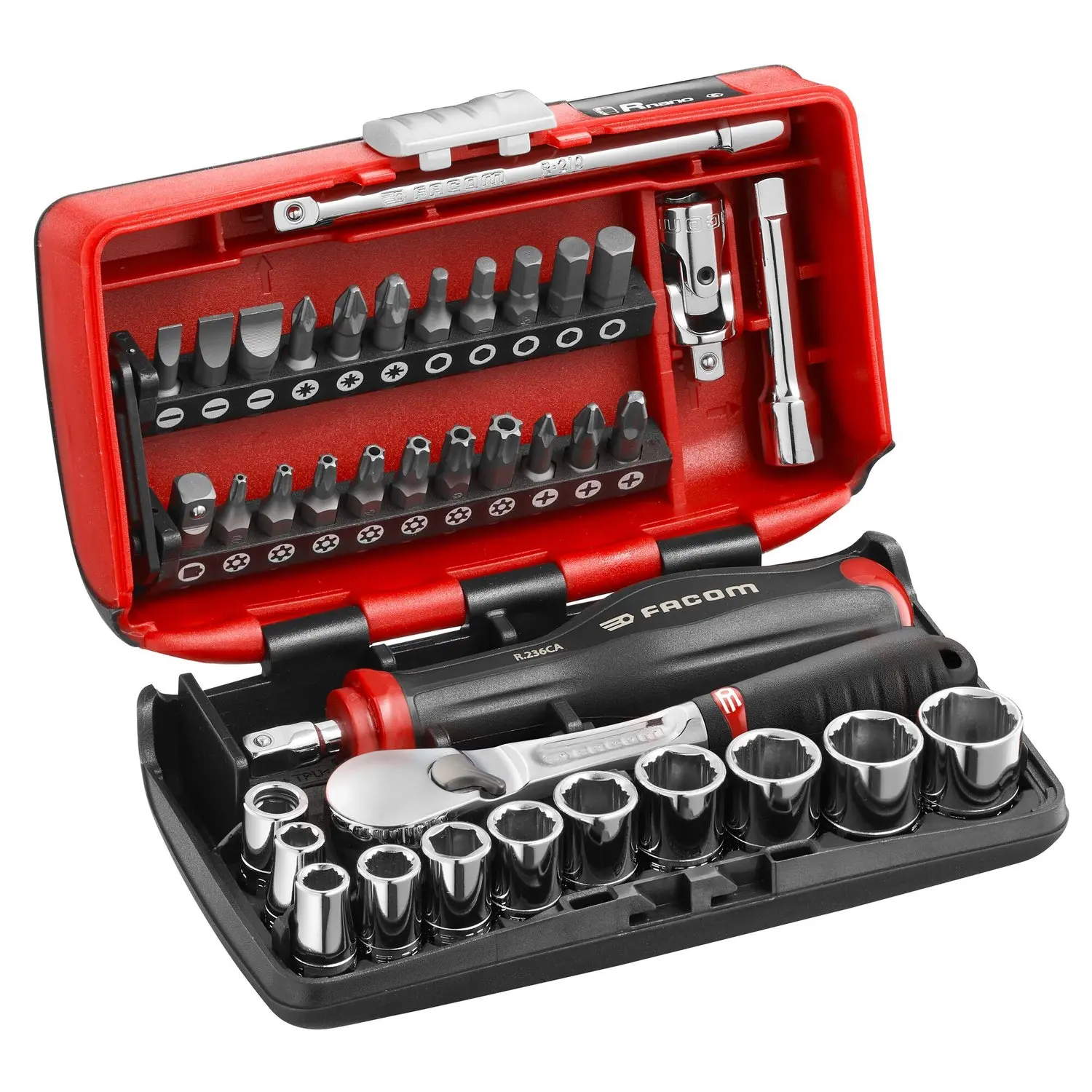 Jeu de douilles Facom OGV GRIP 1/4 po 38 outils pièces