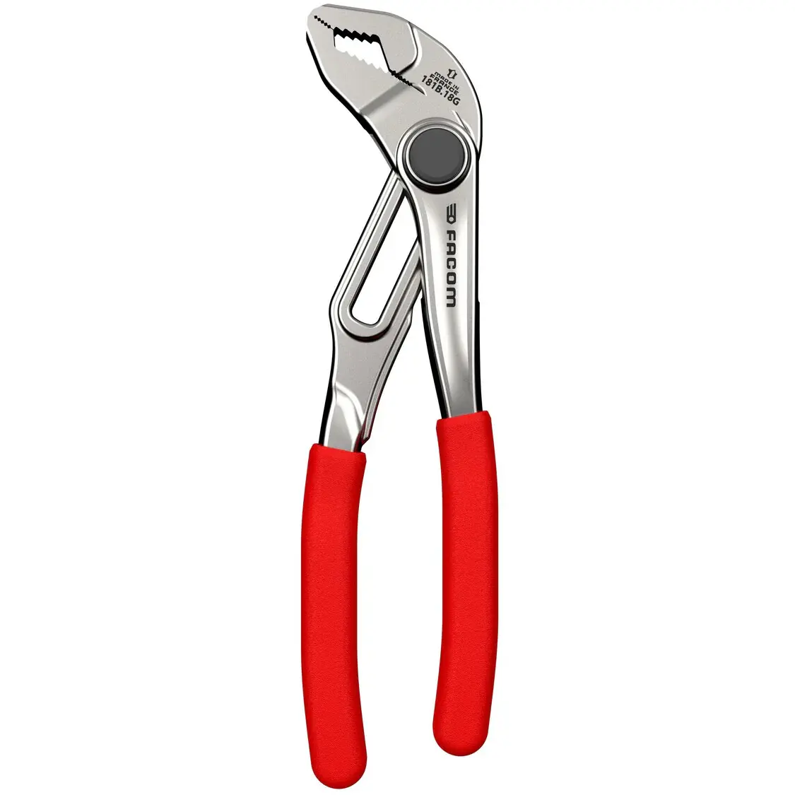 Pinces multiprises entrepassées à réglage rapide, manche PVC grainé - FACOM - 181B.25G