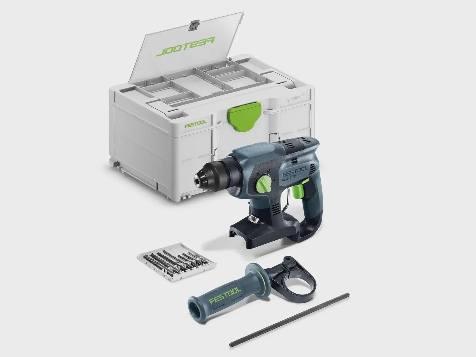 Perforateur burineur sans fil KHC-S 18-Basic-Set - FESTOOL - sans batterie, ni chargeur - SYSTAINER - 578748