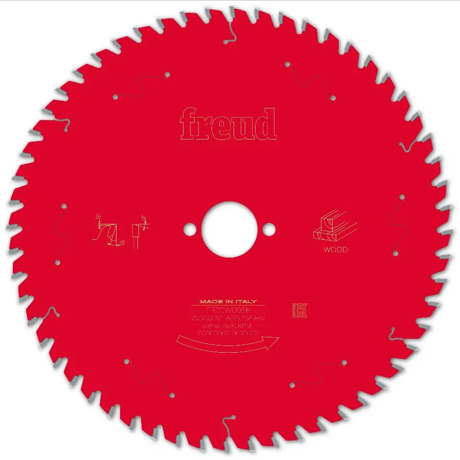 Lame pour scie circulaire portative FREUD - Ø235 2,8/1,8 AL30 Z56 BA 10° - F03FS09736 -FR20W006H