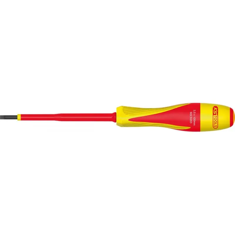 Tournevis fente bi-matière isolé 1000V 5,5x125mm - KSTOOLS - 922.6205