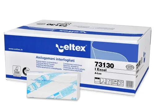Essuie-mains gaufré Ecolabel - 25 paquets - 150 essuie-mains plié Z - CRISTAL HYGIENE - PE1Z16DQ