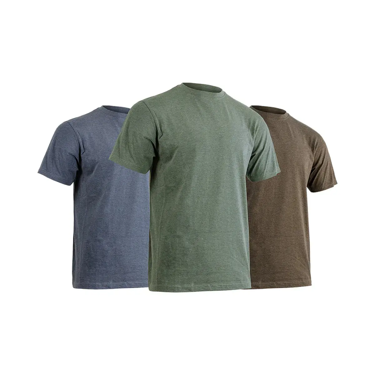 Lot de 3 t-shirts lincoln Kaki/Vert/Marron - LMA -  9263C