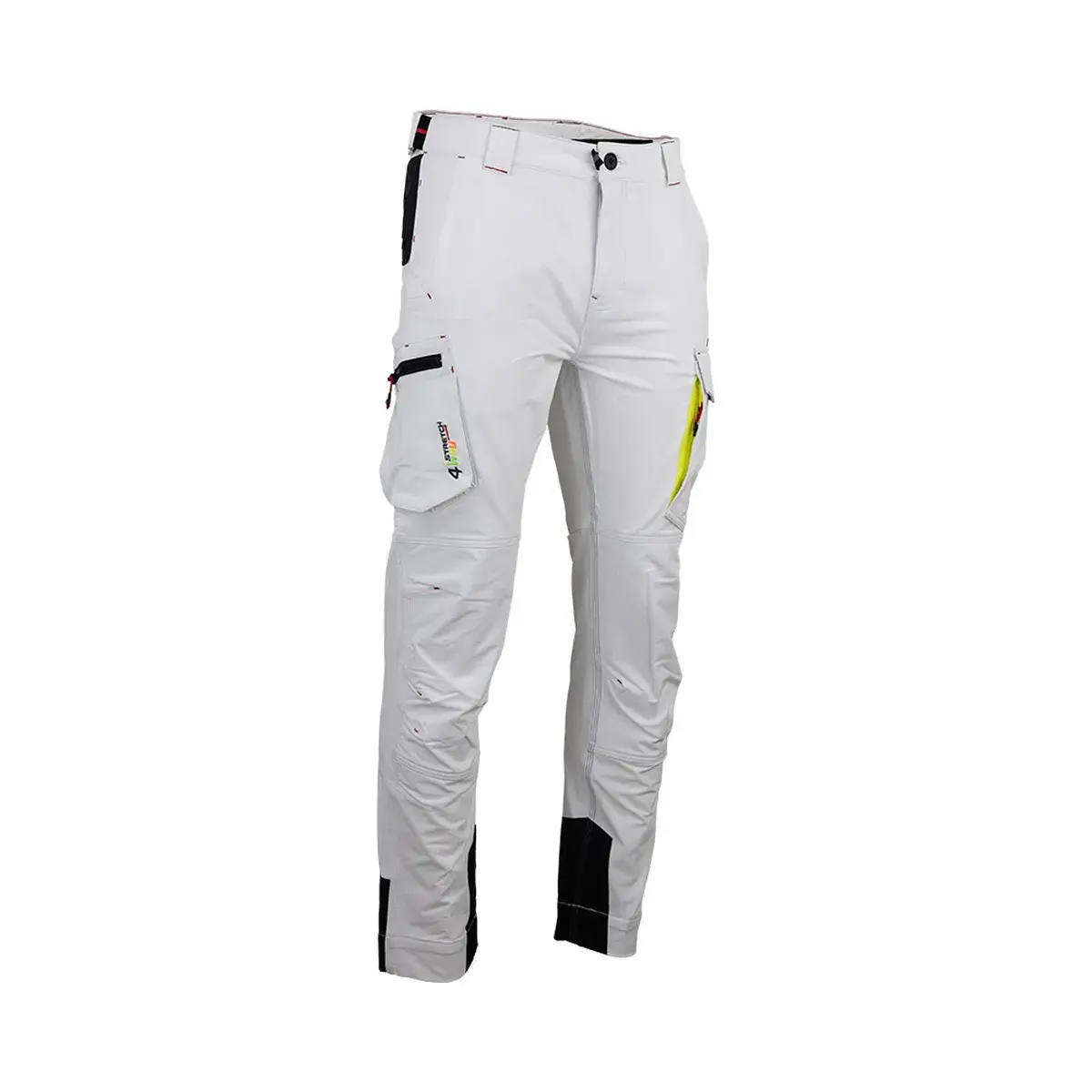 Pantalon résistant 4WAYS STRETCH CONTRASTE zéro métal - T.38 - Blanc - LMA - 1915 38