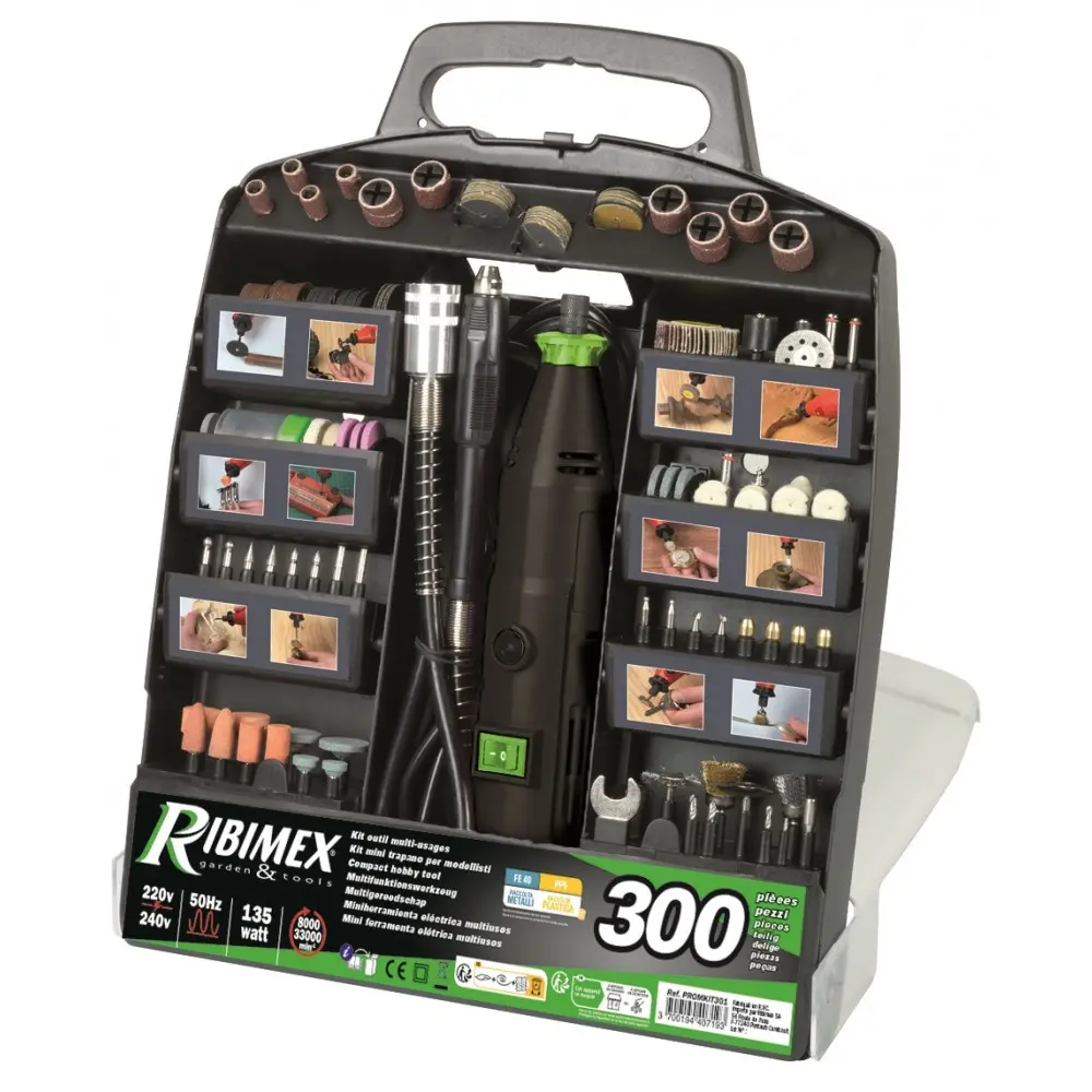 Outil multi-usages 300 pièces électrique - RIBIMEX - PROMKIT301