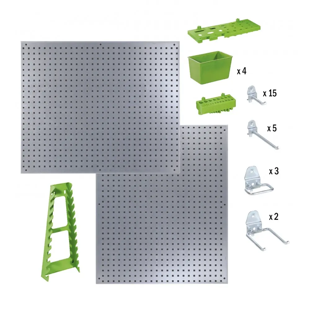  Panneau mural d'atelier avec accessoires 2X558-458MM + accessoires - RIBIMEX - PRPMRKIT34