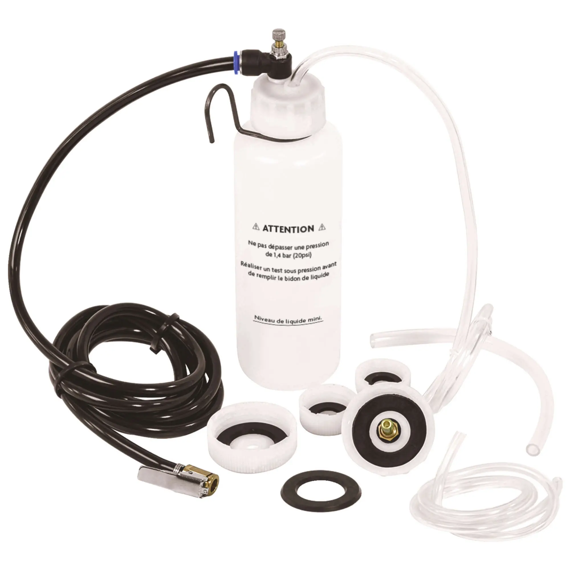 Kit purgeur de frein automatique – Compatible avec systèmes Lockheed, VAG, Girling, ATE – 4 bouchons fileté pour purger facilement - AUTOBEST - 328131