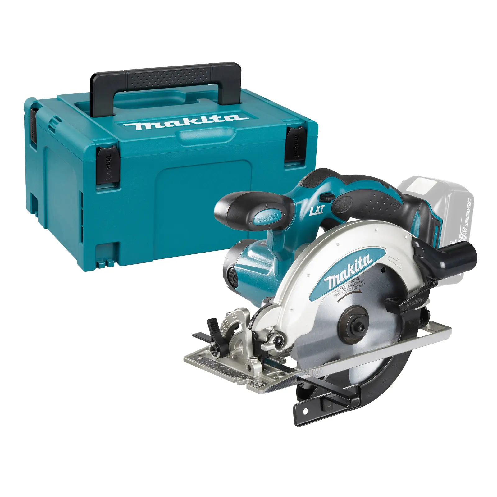 Scie circulaire LXT ® 18V Ø165mm - MAKITA - sans batterie ni chargeur - MAKPAC - DSS610ZJ