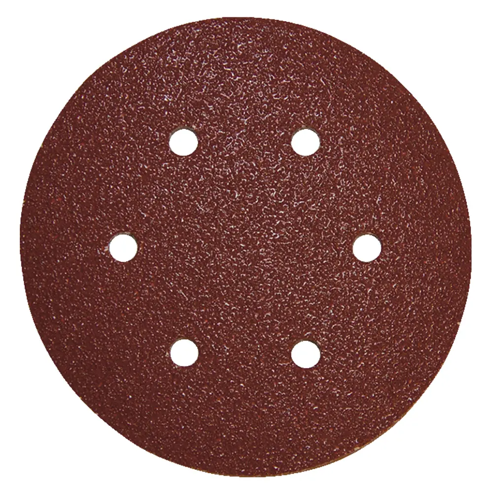 Disques abrasifs Ø 150 mm auto-agrippant 6 trous (bois/métal) - MAKITA - bte de 10 - P-37