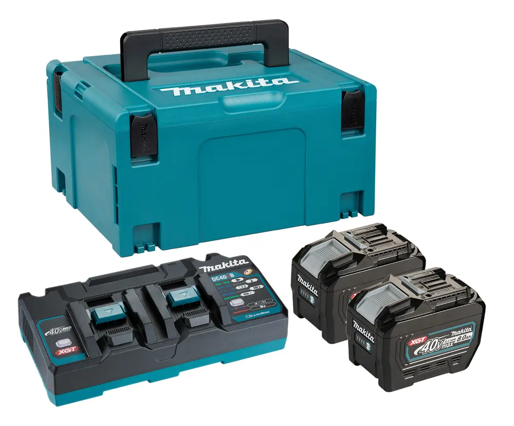 Pack énergie XGT 2x BL4080F + 1x DC40RB en MAKPAC - MAKITA - EUIPSKGPL2J