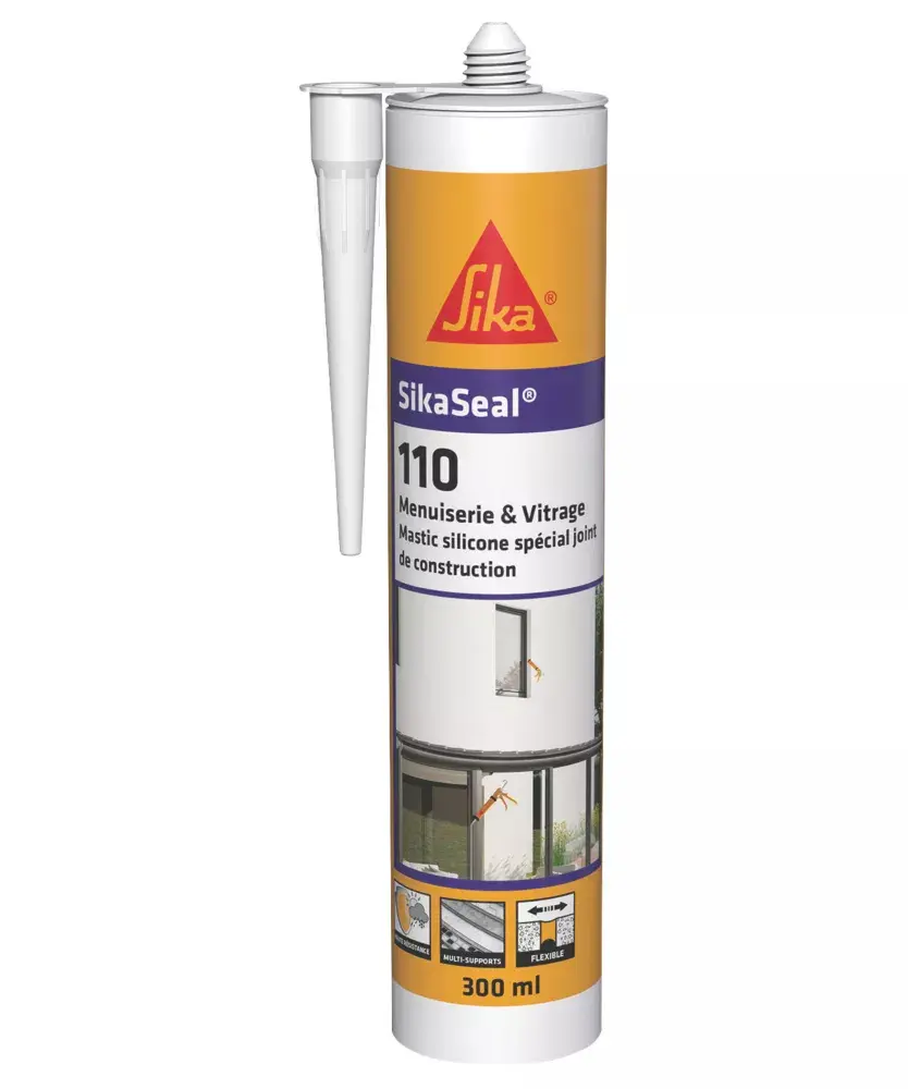 Sikaseal 110 Menuiserie & Vitrage - Cartouche de 300 ml - SIKA - 7391