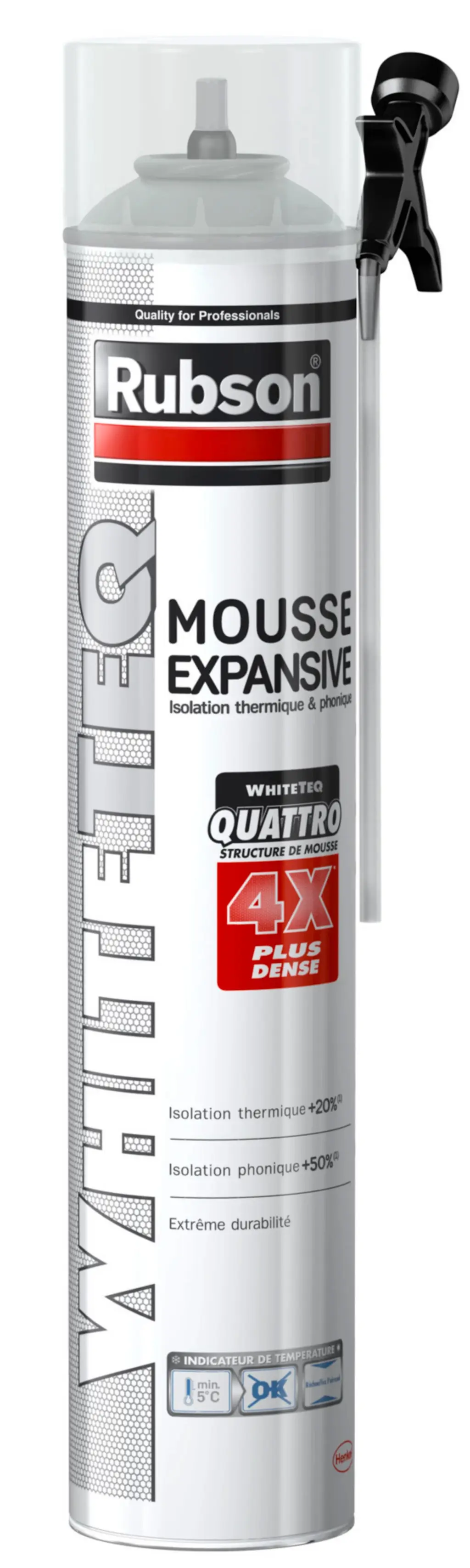 Mousse expansive thermique et phonique en aérosol RUBSON - 750 ml - 1885628