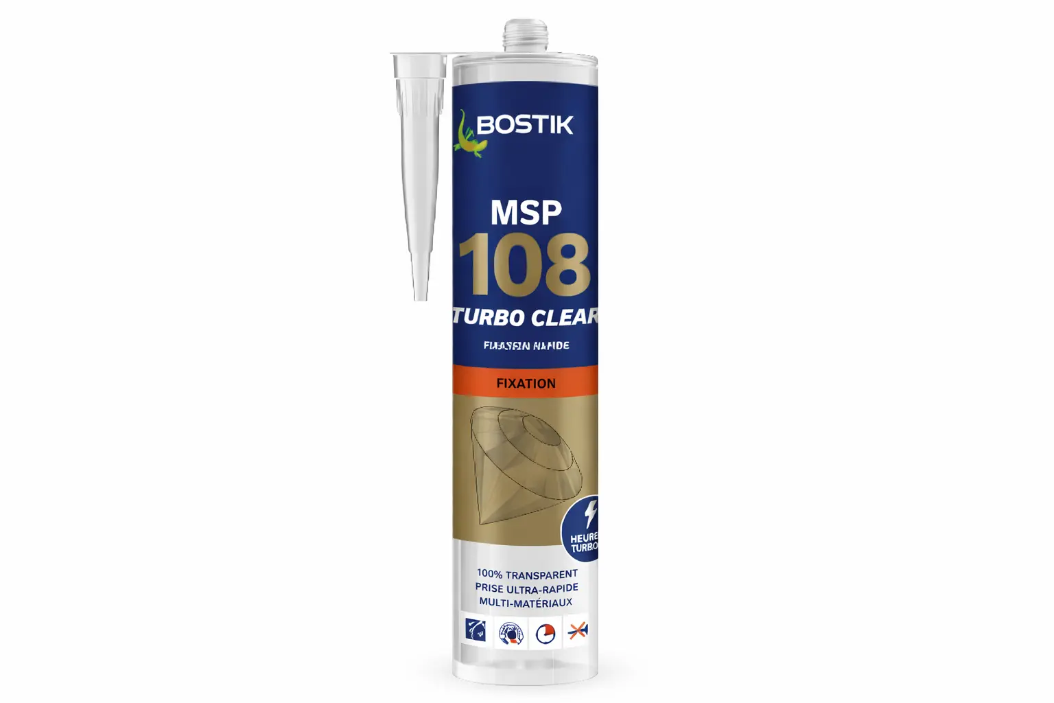 Cartouche Mastic MSP 108 Turbo Clear Transparent 290 ml - BOSTIK - 30633777